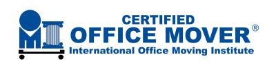 The logo for certified office mover international office moving institute