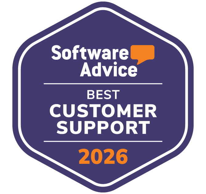 Software advice best customer support 2026 badge