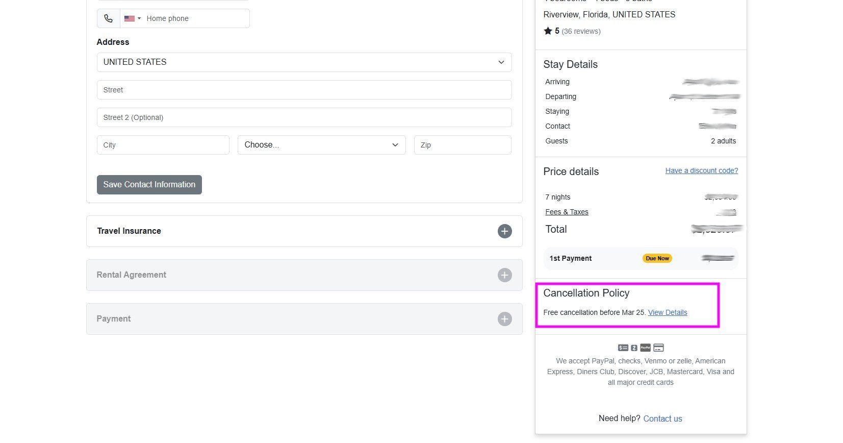 Screenshot of a digital form, with a highlighted 