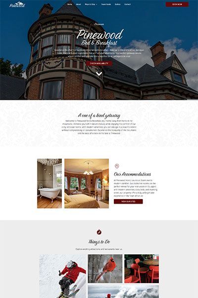 Template pinewood para sitios web de propiedades en Chile