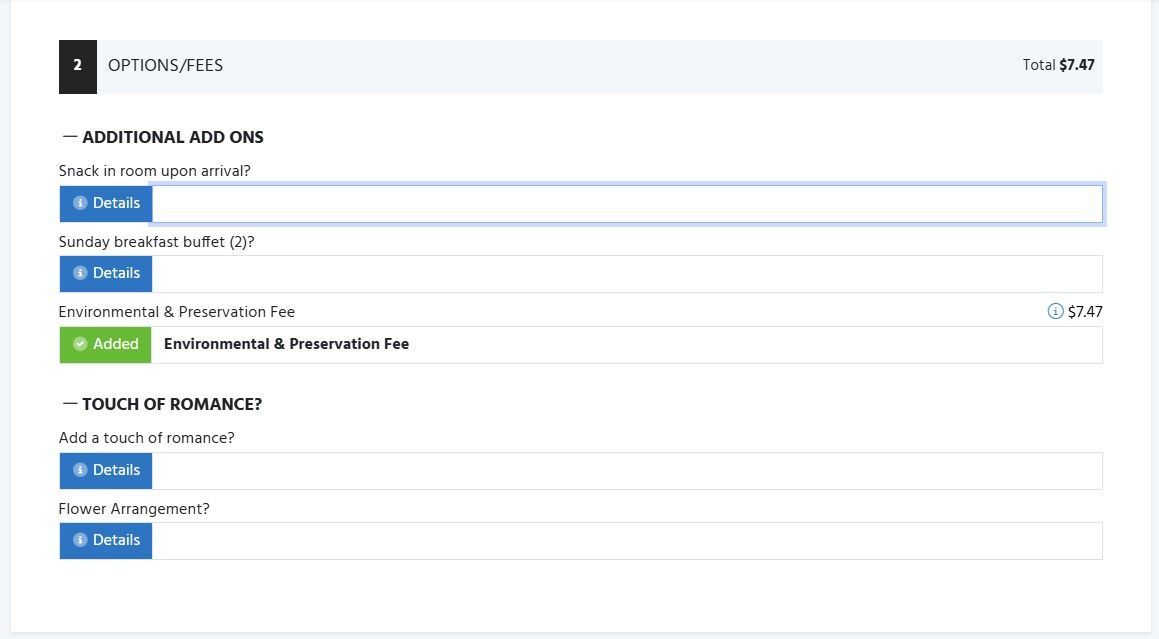Form interface with 