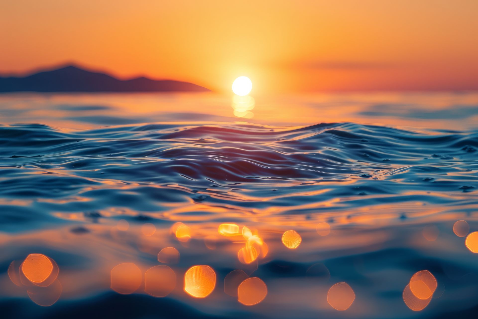 Calm water ripples representing emotional reflection and growth in men’s counseling