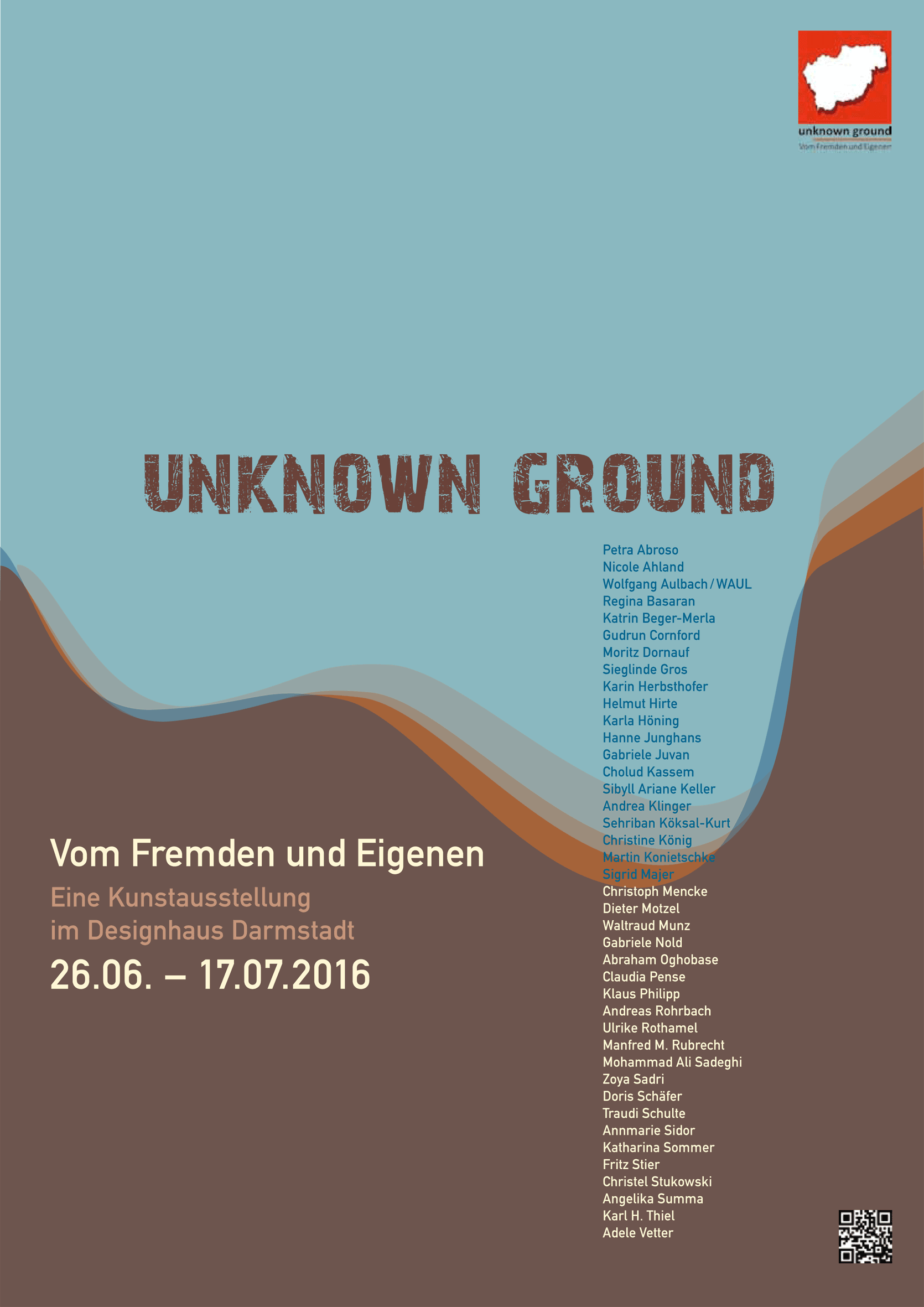 Ausstellungsguide mit allen teilnehmenden Künstlern