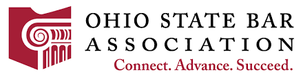 Ohio State Bar Association logo with red icon and text, plus slogan “Connect. Advance. Succeed.”