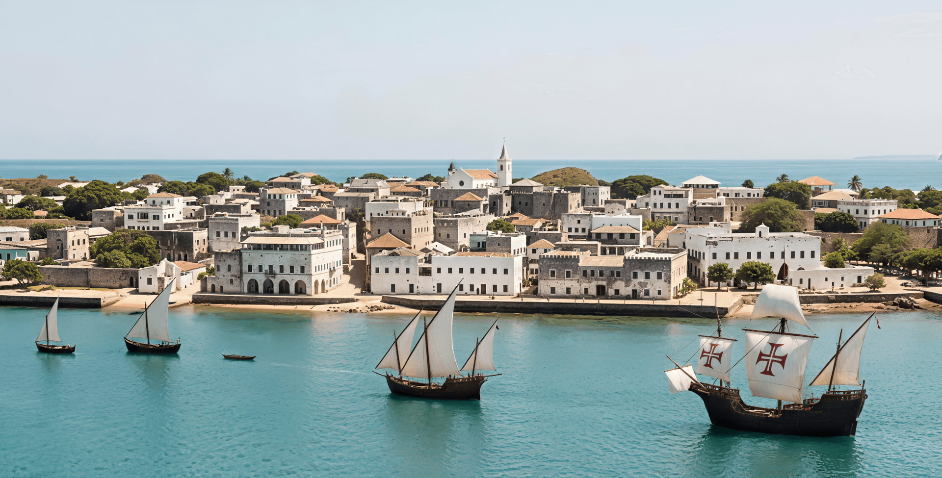 A Ilha de Moçambique, capital da África Oriental Portuguesa
