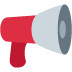 Red and white megaphone.