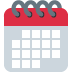 Red and gray desk calendar.