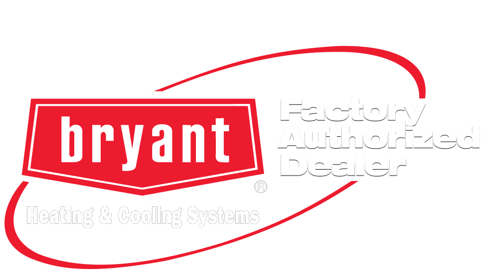 The bryant factory authorized dealer logo is red and white on a white background.