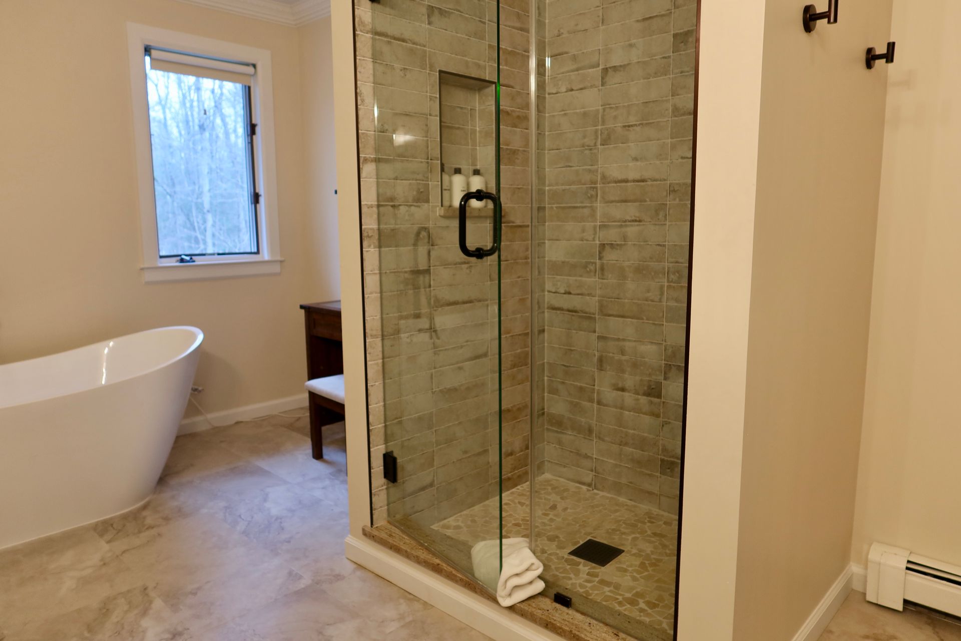Shower and tub