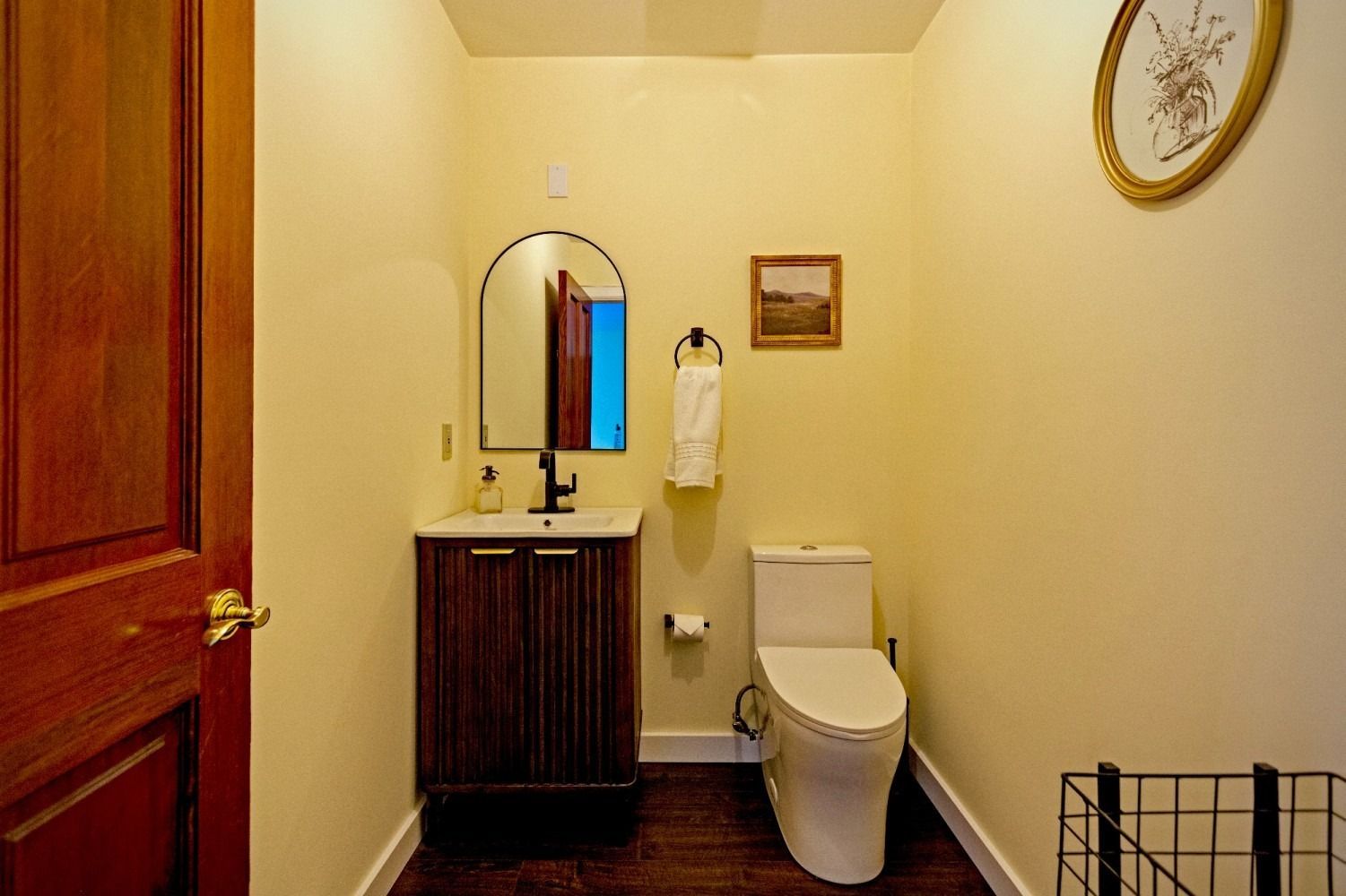 The Harlow House powder room