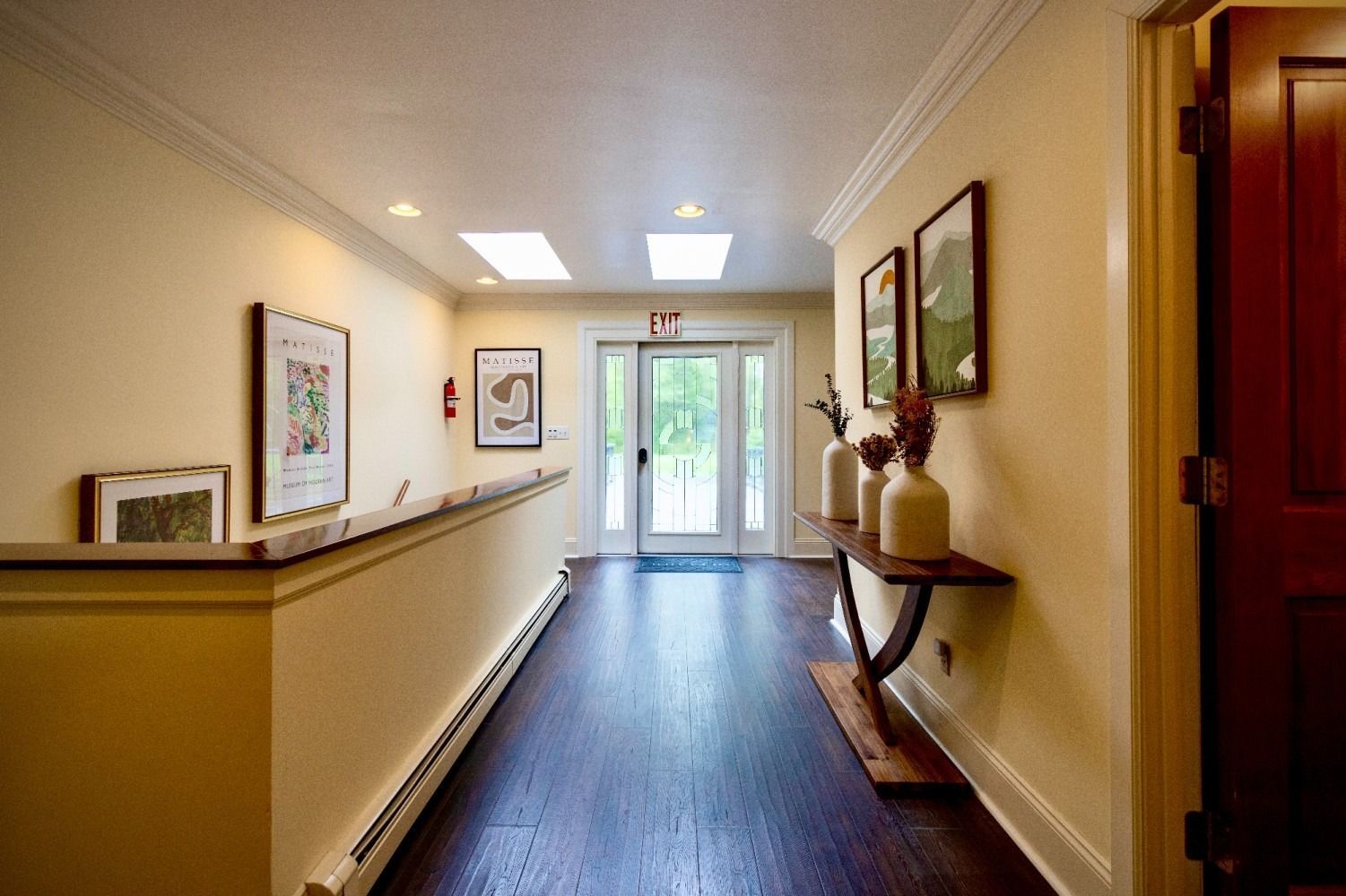 The Harlow House hallway