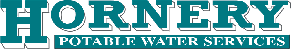 hornery potable water services logo on a white background
