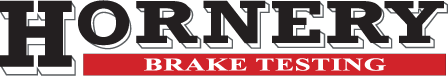 Hornery brake testing logo on a white background