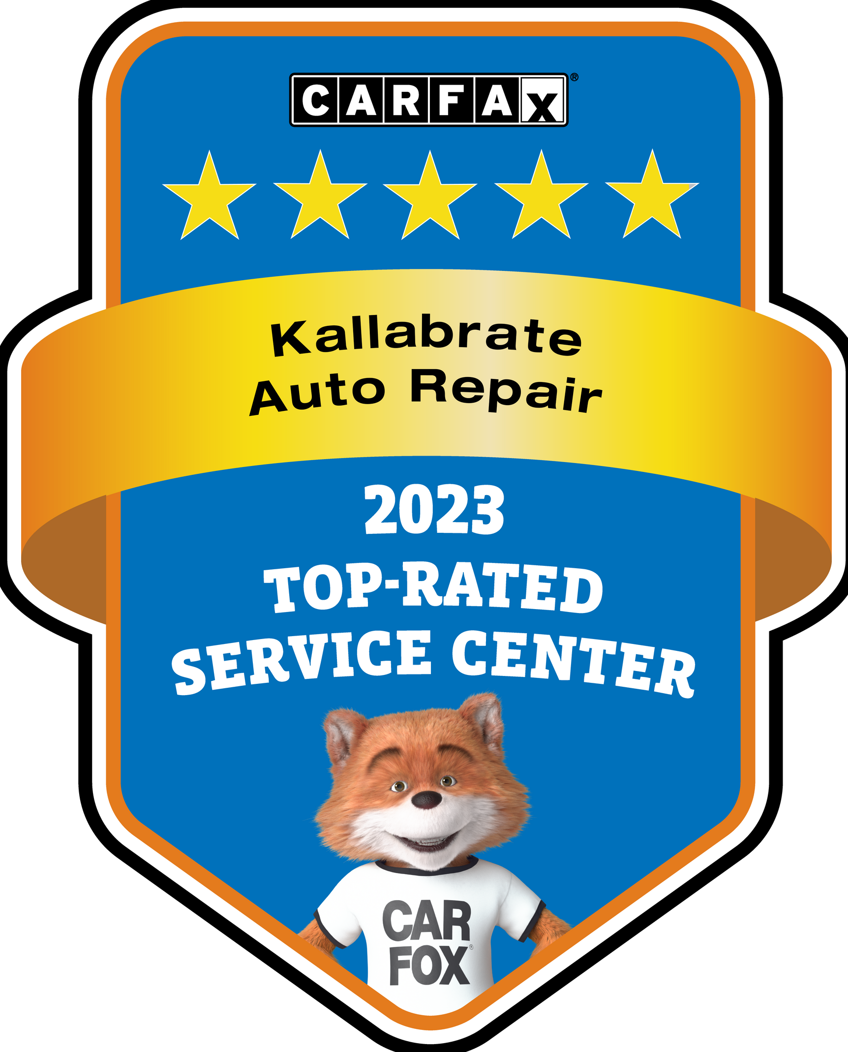2023 CARFAX Top-Rated Service Center badge.