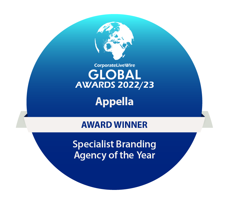 A blue circle with the words global awards 2022/23 on it