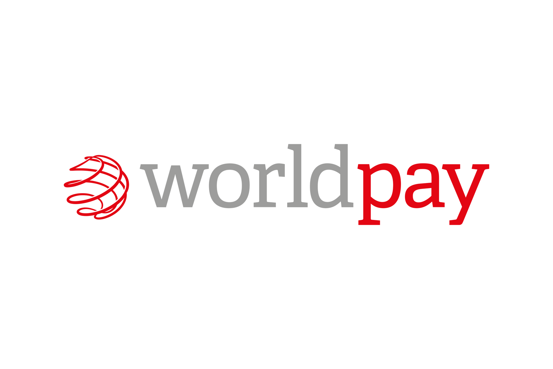 The worldpay logo is red and white on a white background.