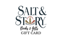 Salt & Story gift card logo with a lighthouse graphic.