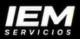 Logotipo de IEM SPA: símbolos eléctricos verdes y azules alrededor de un engranaje, con el texto 