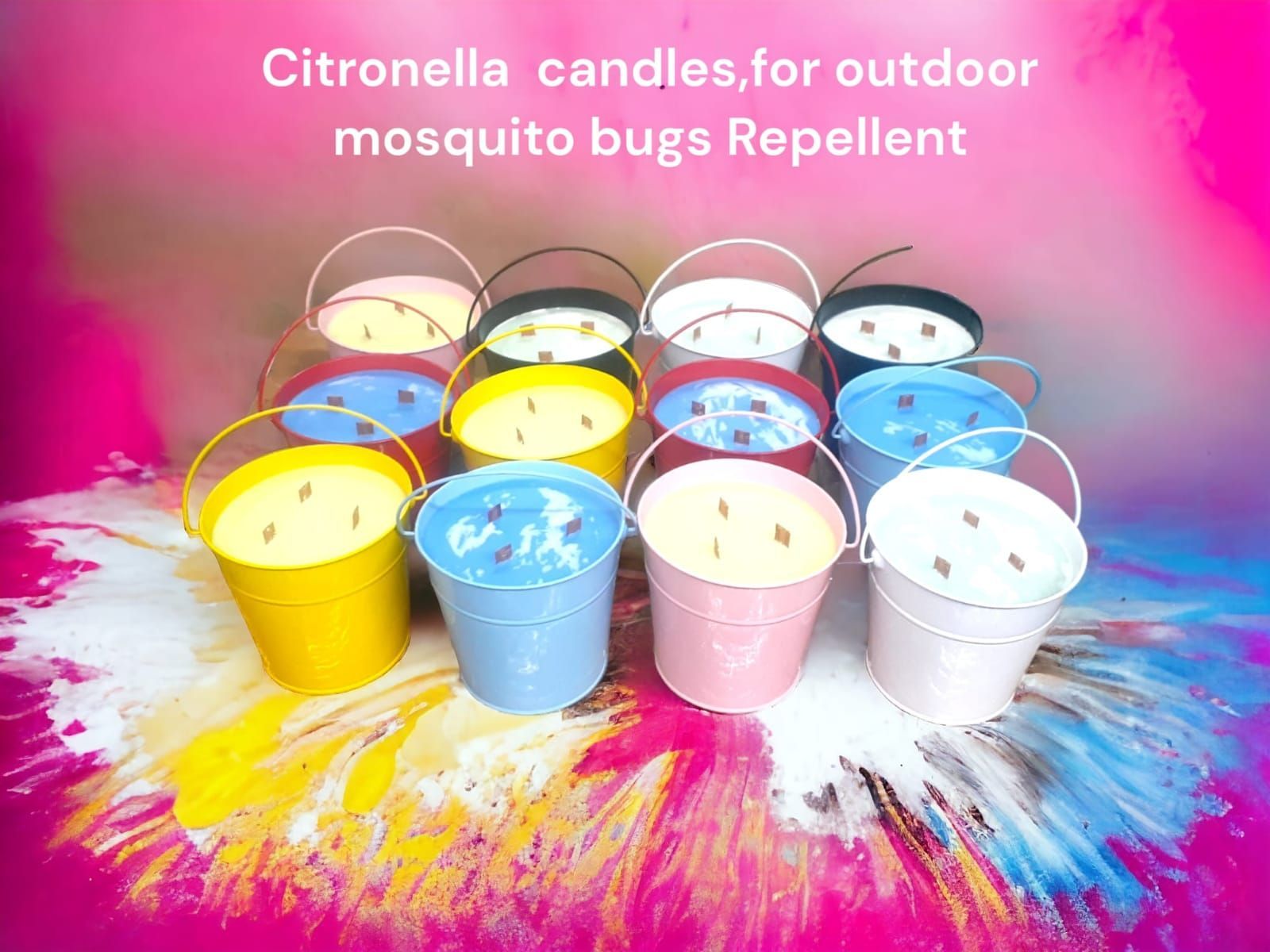 Citronella Bucket Candles