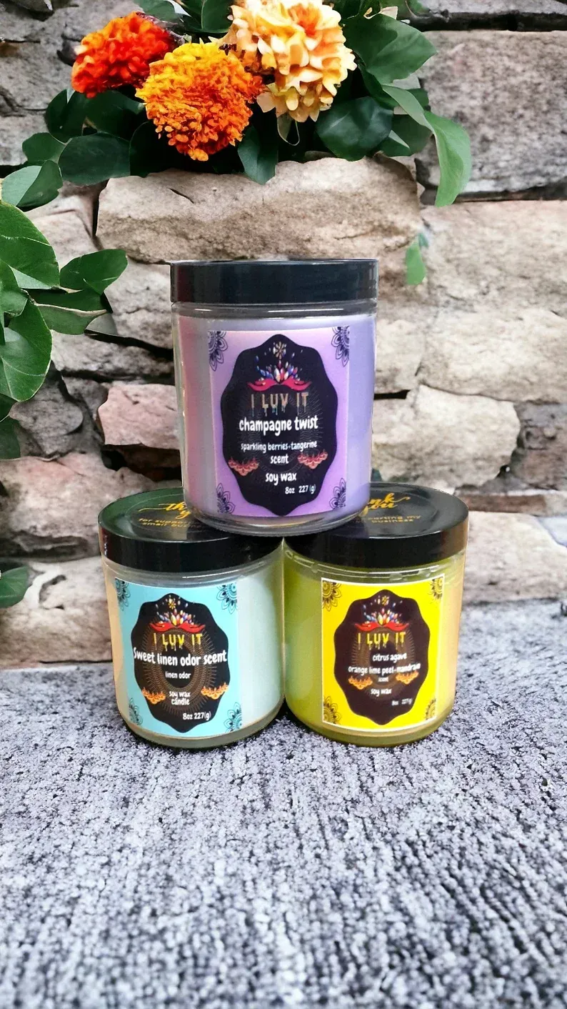 Handmade Clean Soy Candles with Extra Scented Fragrance