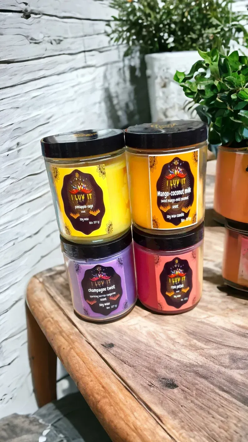 Handmade Clean Soy Candles with Extra Scented Fragrance