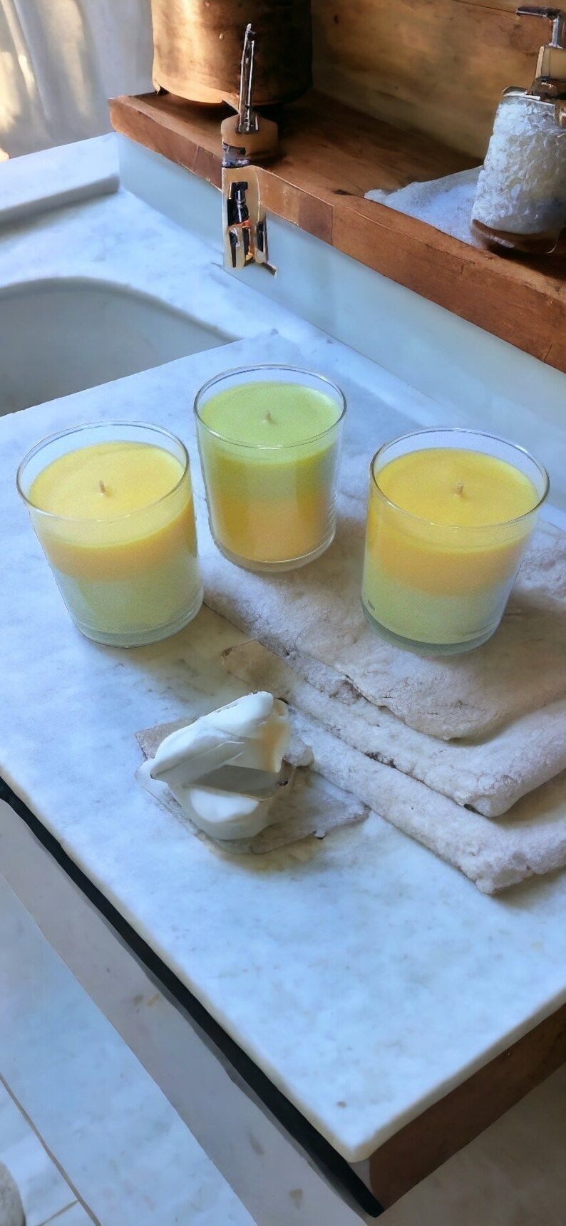 Two Scented Color Soycandles w/ EXTRA Fragrance