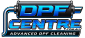 DPF Centre logo with blue and black text and the tagline “Advanced DPF Cleaning”
