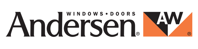 A logo for a company called andersen windows and doors