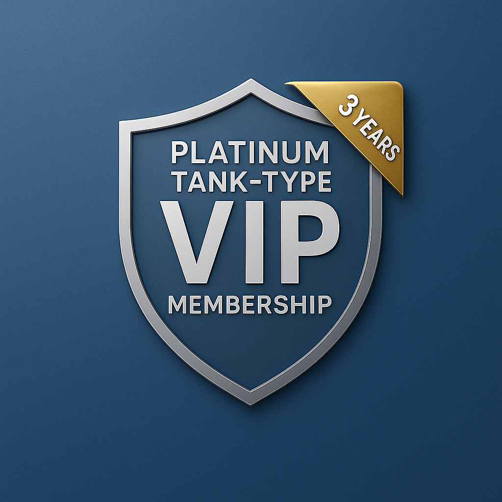 Platinum VIP Membership - Tank Type VIP membership tier