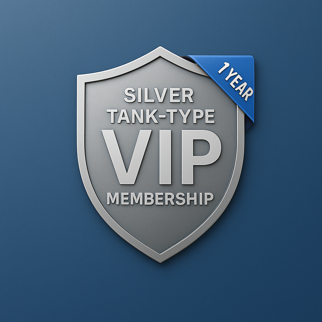 Silver VIP Membership - Tank Type VIP membership tier