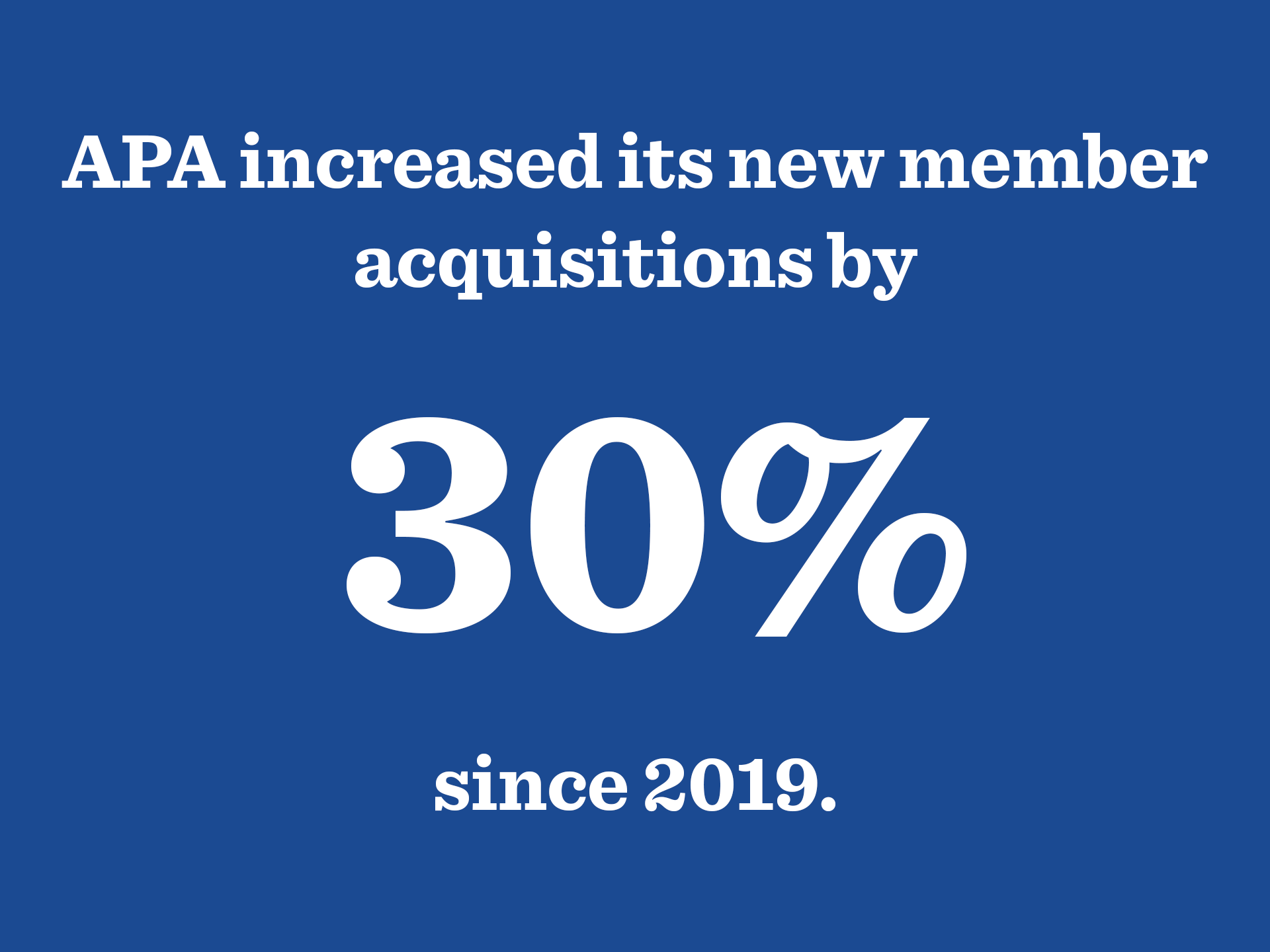 APA Membership by the Numbers