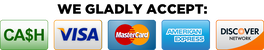 Payment methods accepted