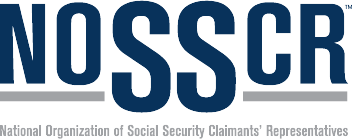 A logo for the national organization of social security claimants ' representatives