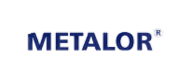 METALOR merkið með dökkbláum hástöfum á hvítum bakgrunni