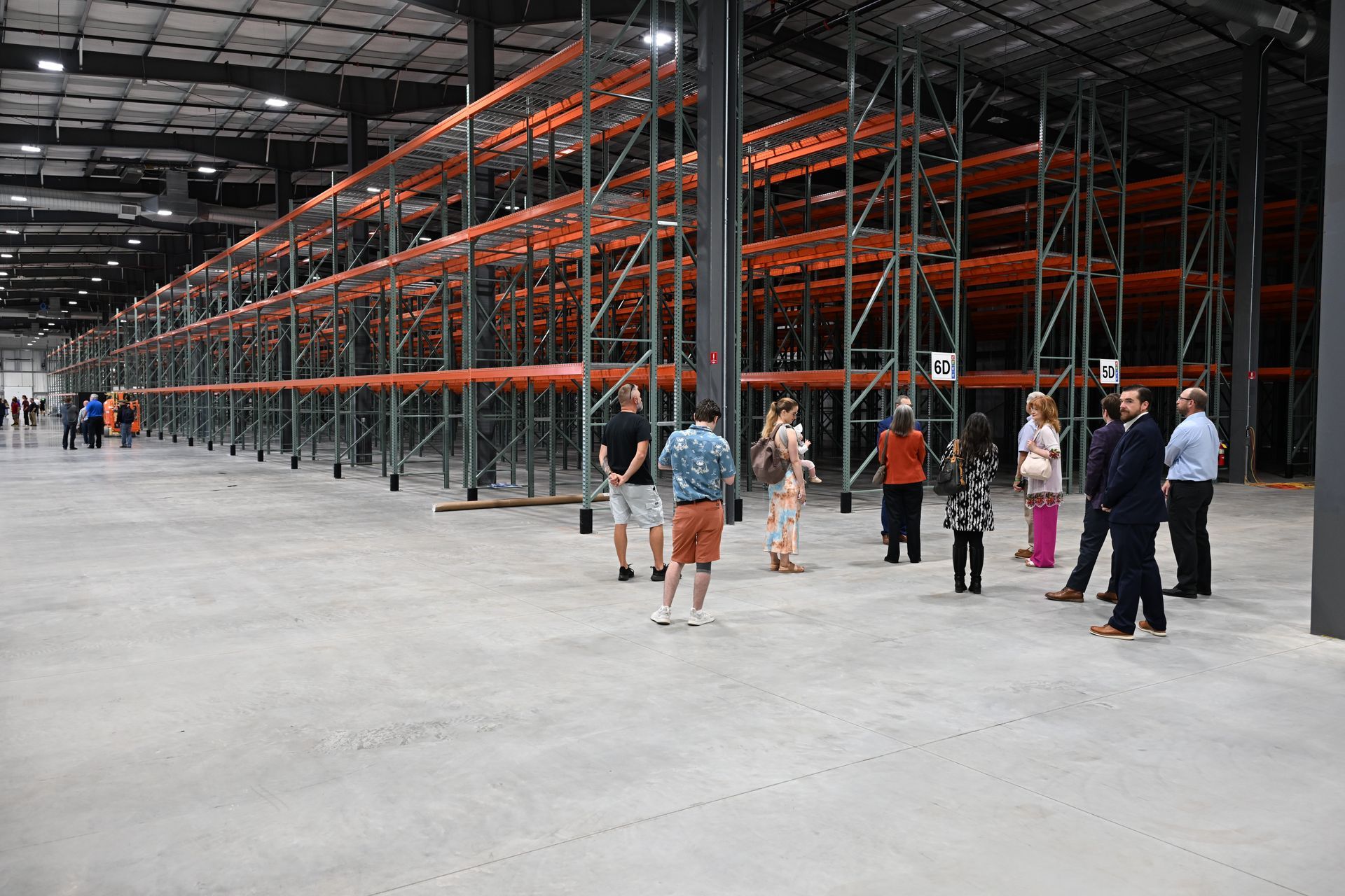 Interior of WCA's new warehouse building