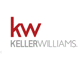 The logo for keller williams is a red and white logo on a white background.
