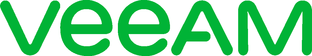 The word veeam is written in green on a white background