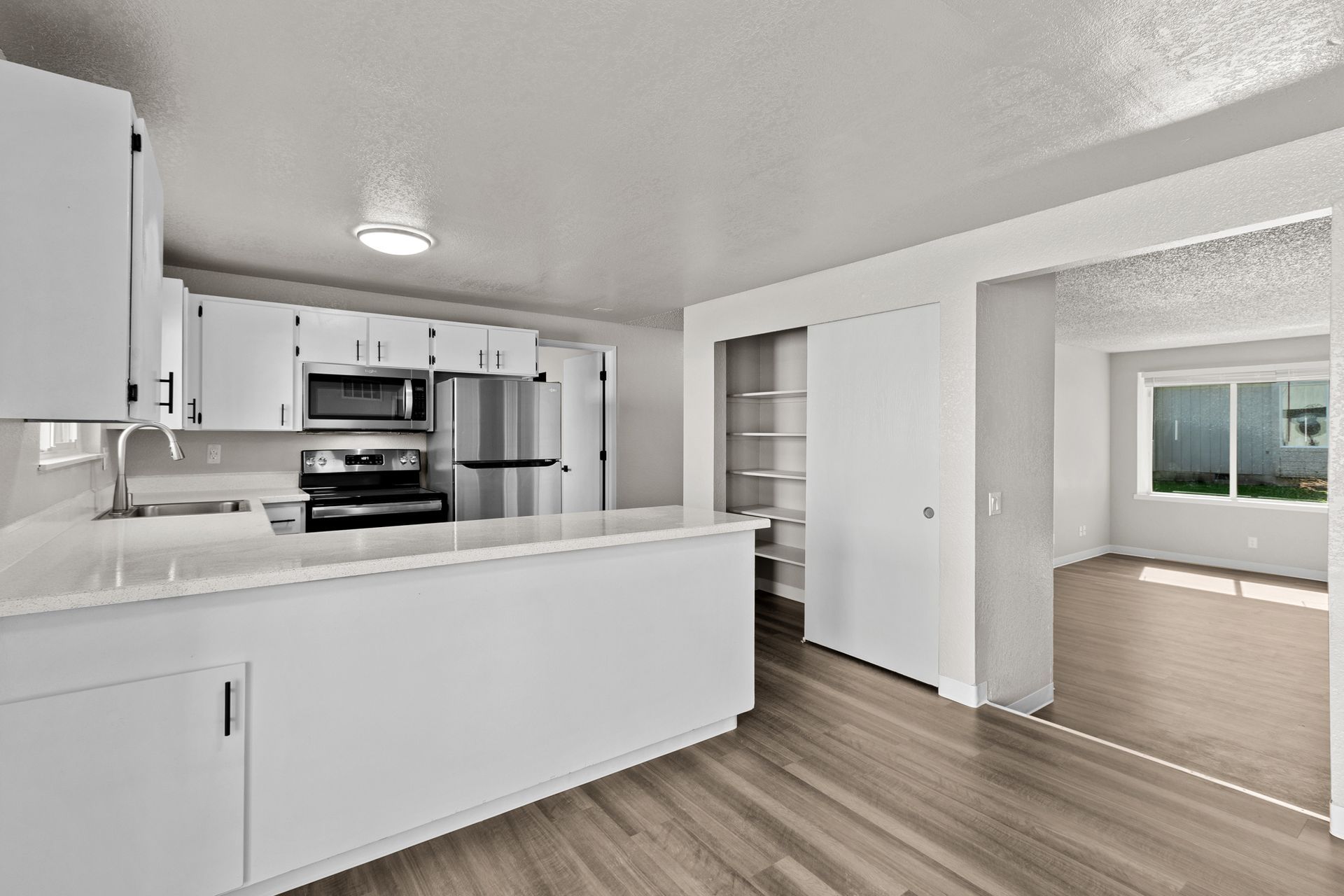 Huge chef's kitchen with large pantry and plenty of cabinet space