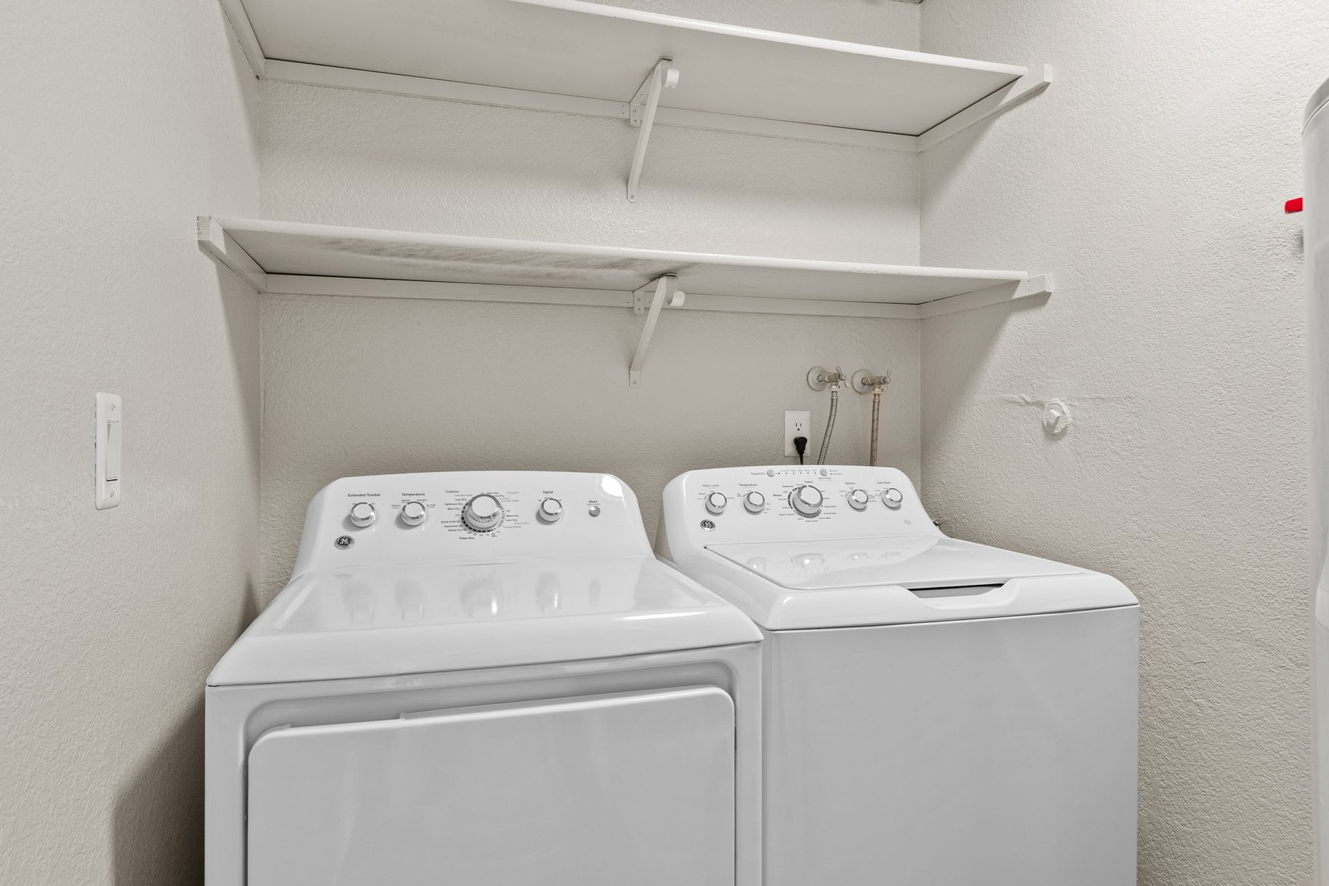 Full size washer and dryer included