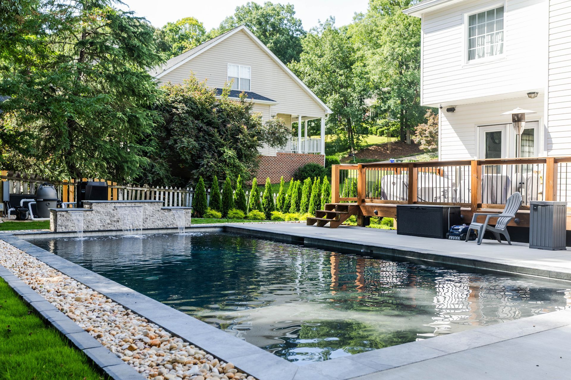 Custom gunite pool installation