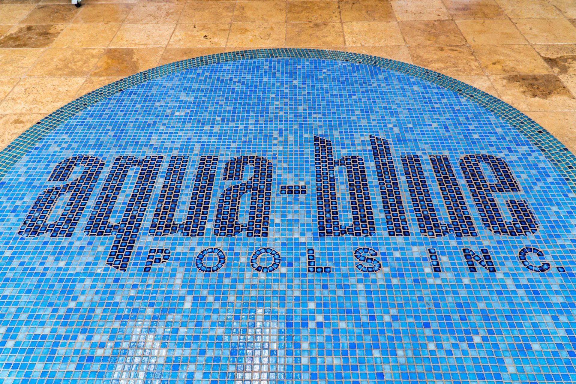 Aqua Blue Pools completed fiberglass pool project