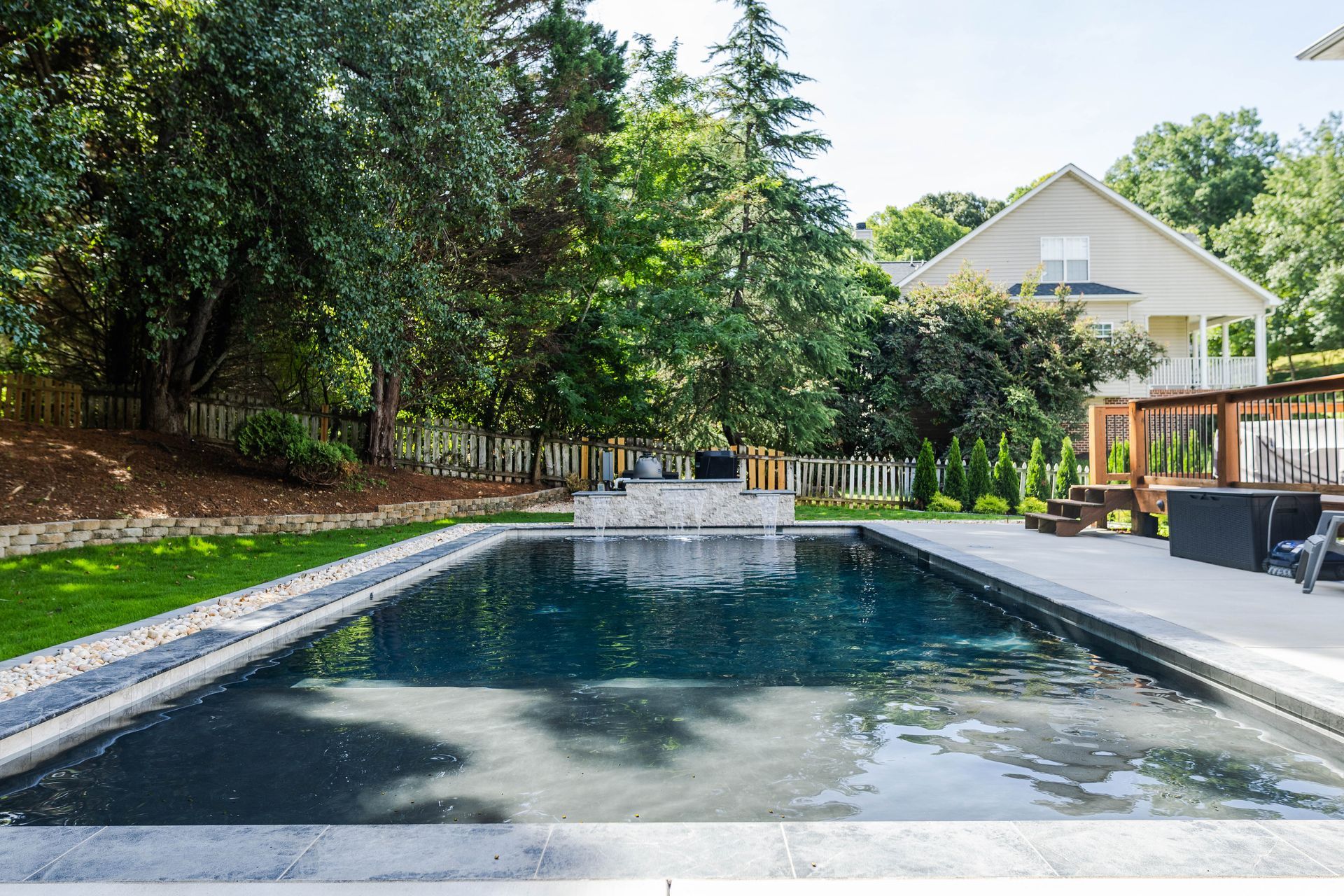 Custom gunite pool design