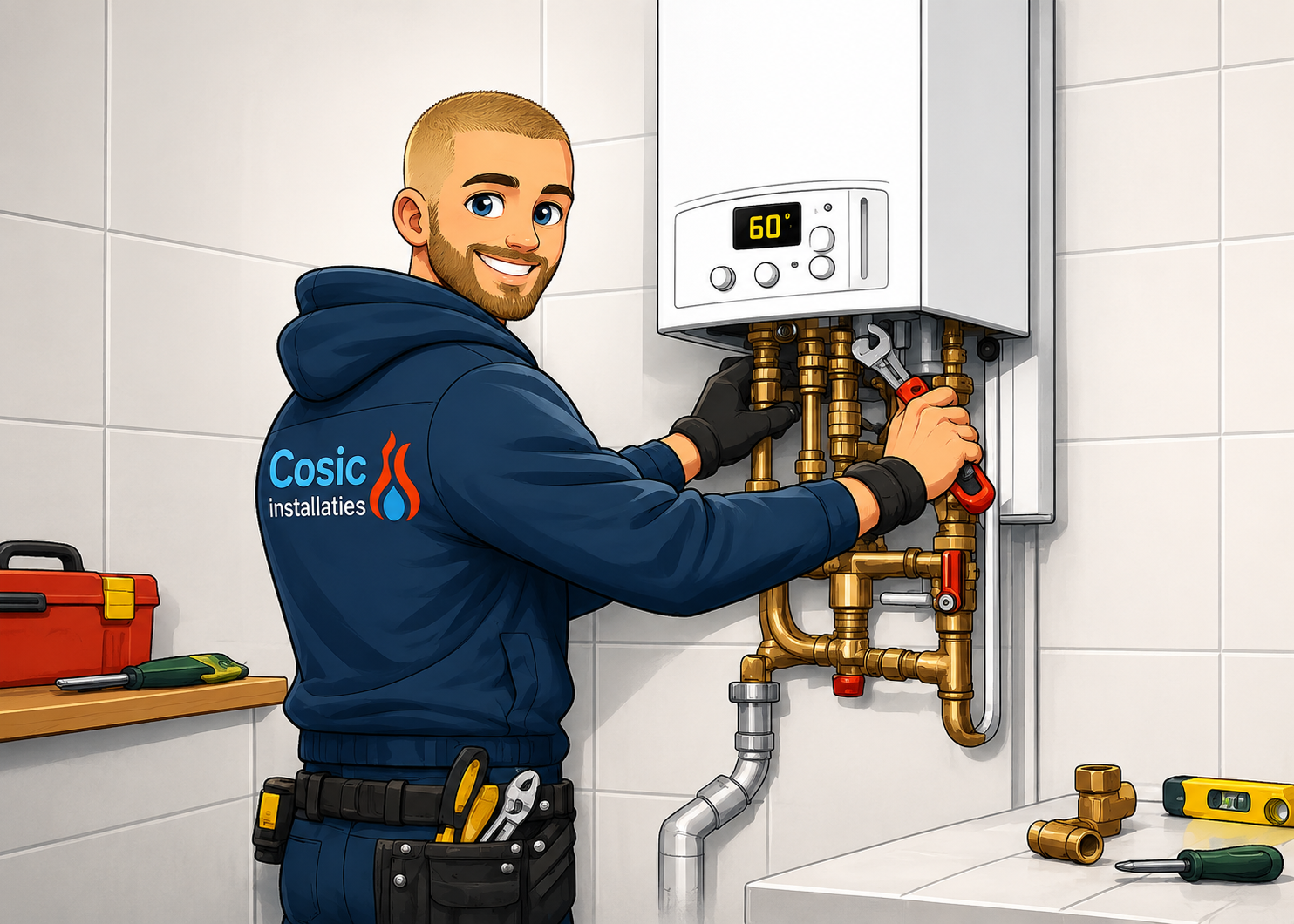 CV-ketel installatie