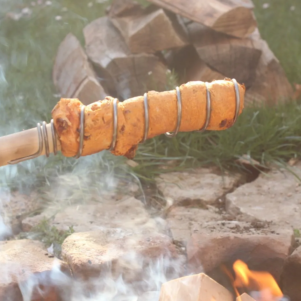 stockbrot mit speck