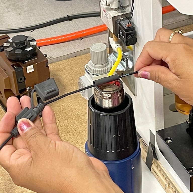 Wire splicing.