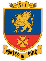 A coat of arms with a lion and a cross on it.