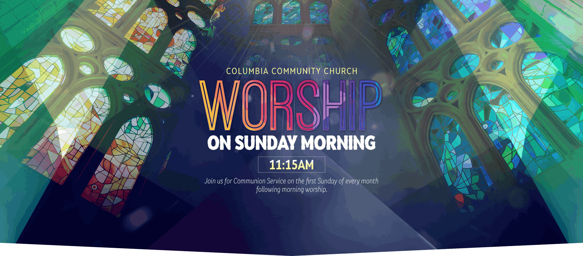 #slide1 worship on sunday