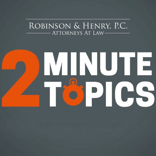 A logo for robinson & henry p.c. attorneys at law