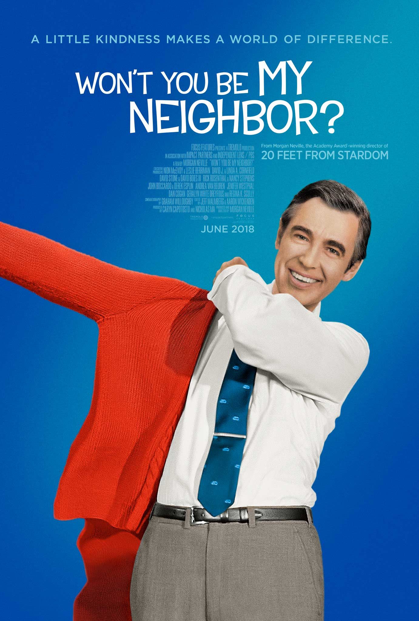 A movie poster for won t you be my neighbor