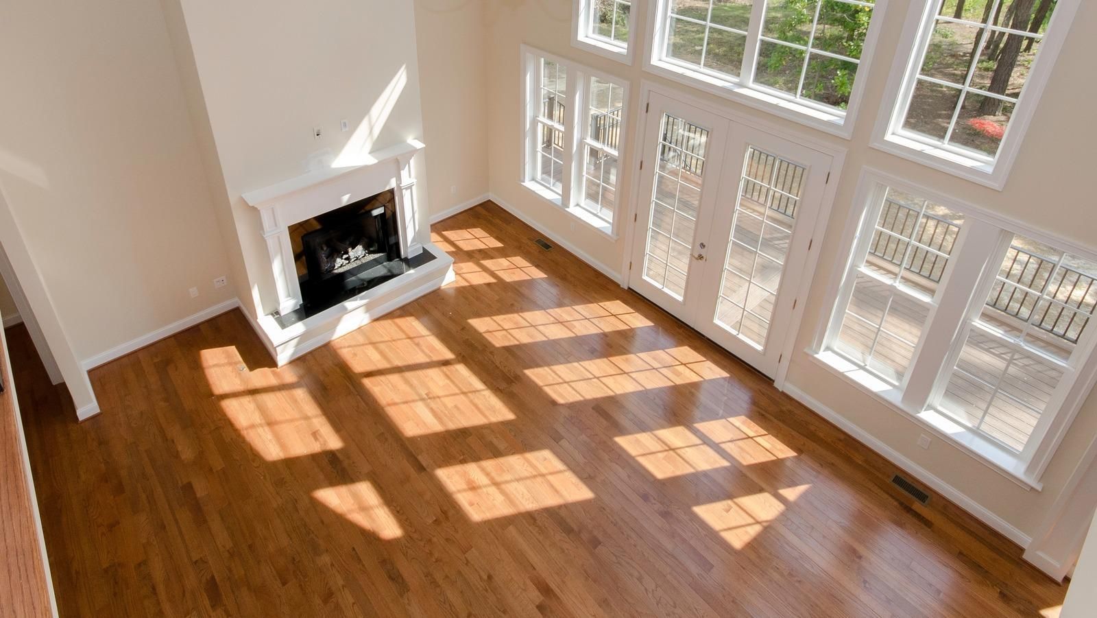 Sunlight on hardwood floors